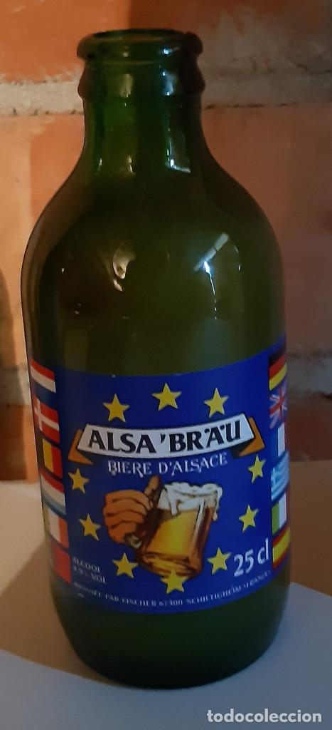 Collectable Beer: BOTELLA CERVEZA VAC&Iacute;A Y SIN CHAPA ALSA BRAU
