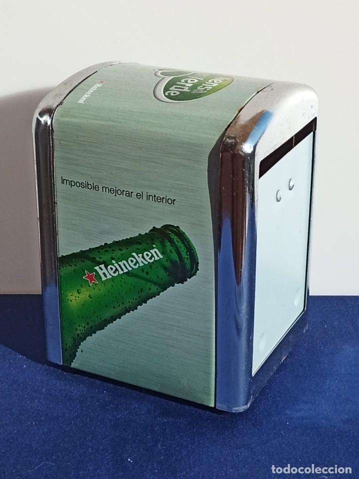 Coleccionismo de cervezas: Servilletero Heineken, 1 piezas
