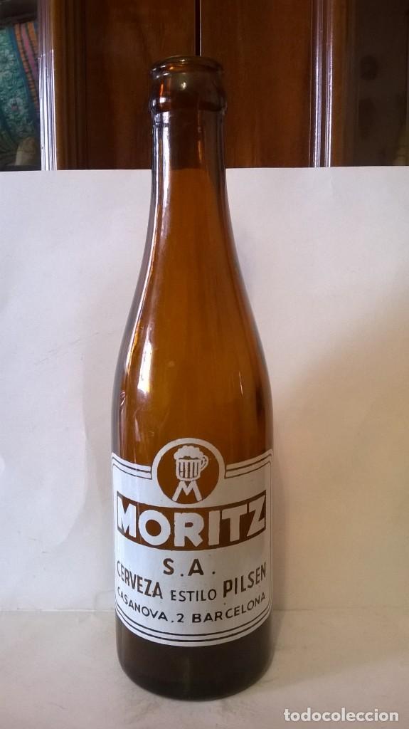 Coleccionismo de cervezas: Botella cerveza serigraf&iacute;ada Moritz 1/5 - Foto 1