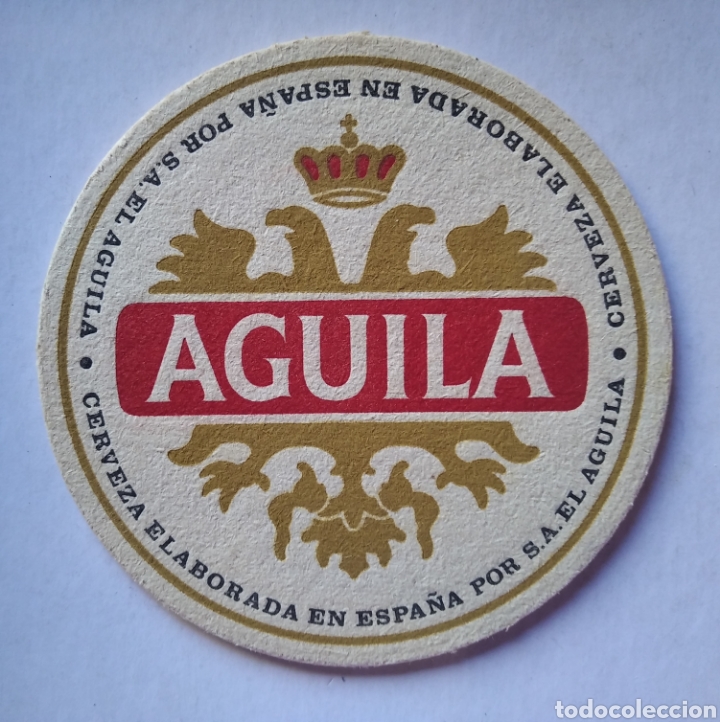 Coleccionismo de cervezas: Posavasos cerveza aguila