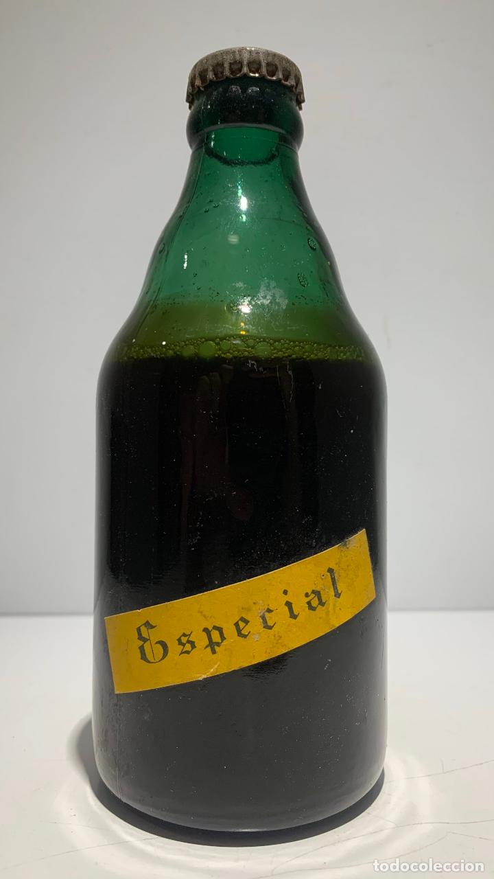 Coleccionismo de cervezas: ANTIGUA Y RAR&Iacute;SIMA BOTELLA DE CERVEZA DORMUND BIER ESPECIAL ,DE LA SALVE, BILBAO, COLOR VERDE