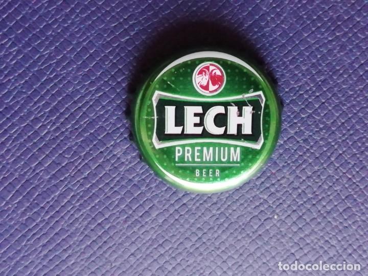 Coleccionismo de cervezas: Chapa tap&oacute;n corona de la cerveza de Polonia LECH PREMIUM BEER