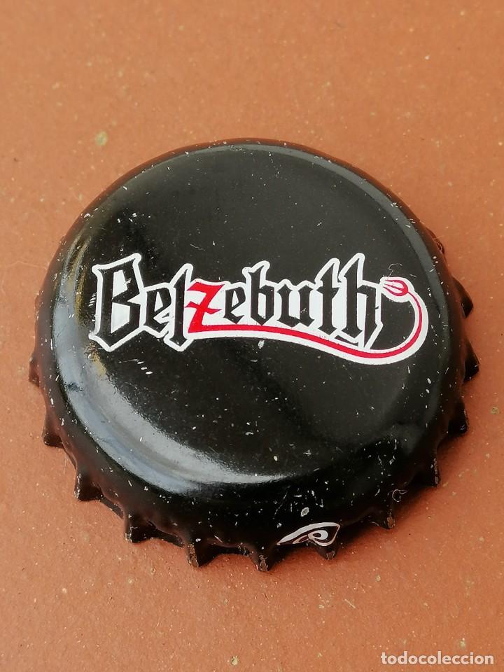 Coleccionismo de cervezas: TAP&Oacute;N CORONA BOTTLE CAP BEER BIER CHAPA CERVEZA BELZEBUTH (1). PA&Iacute;SES BAJOS.--LOTE N. 1501--CARMANJO
