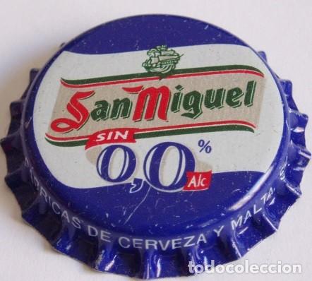 Coleccionismo de cervezas: CHAPA CERVEZA SAN MIGUEL 0,0%, FACTORIA TCI (SIN USAR)