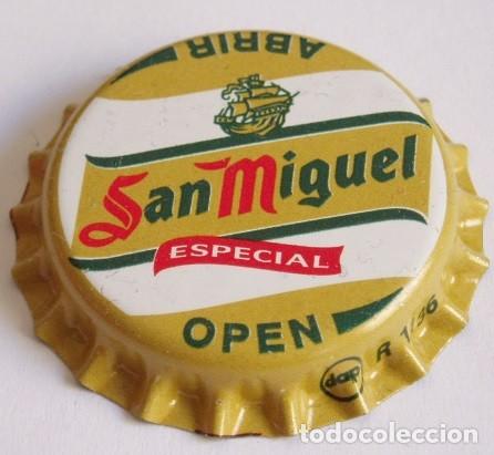 Coleccionismo de cervezas: CHAPA CERVEZA SAN MIGUEL, ESPECIAL. FACTORIA DAP (SIN USAR)
