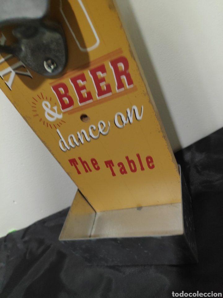 Coleccionismo de cervezas: Abrebotellas. Abridor de cerveza de pared. - Foto 3