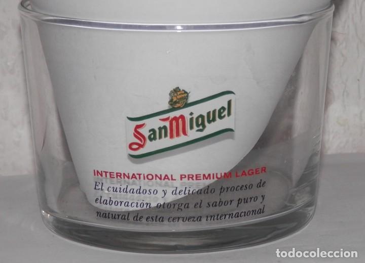Coleccionismo de cervezas: PEQUE&Ntilde;O VASO CERVEZA SAN MIGUEL