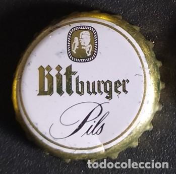 Sammeln von Brauereiartikeln: Chapa tap&oacute;n corona de la cerveza alemana BITBURGER PILS
