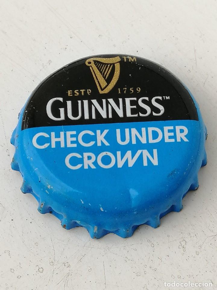 Coleccionismo de cervezas: TAP&Oacute;N CORONA BOTTLE CAP BIRRA BEER CHAPA CERVEZA GUINNESS KENYA / IRLANDA.--LOTE N. 2909--CARMANJO