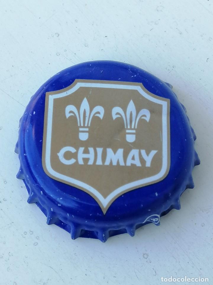 Coleccionismo de cervezas: CHAPA TAP&Oacute;N CORONA BOTTLE CAP BIERE BIRRA BEER CERVEZA CHIMAY (1). B&Eacute;LGICA.---LOTE N.964---CARMANJO