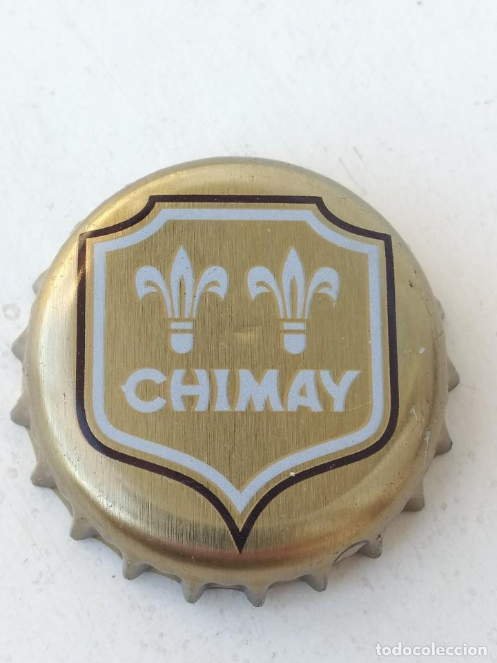 Coleccionismo de cervezas: CHAPA TAP&Oacute;N CORONA BOTTLE CAP CAPSULE BIERE BEER CERVEZA CHIMAY (2). B&Eacute;LGICA.--LOTE N.998--CARMANJO