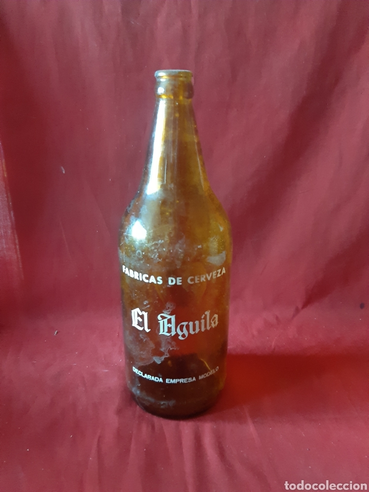 antigua botella de cerveza el águila‐ declarar - Compra venta en  todocoleccion