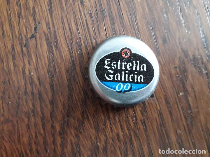 Coleccionismo de cervezas: chapa tap&oacute;n corona, cerveza estrella Galicia 0,0