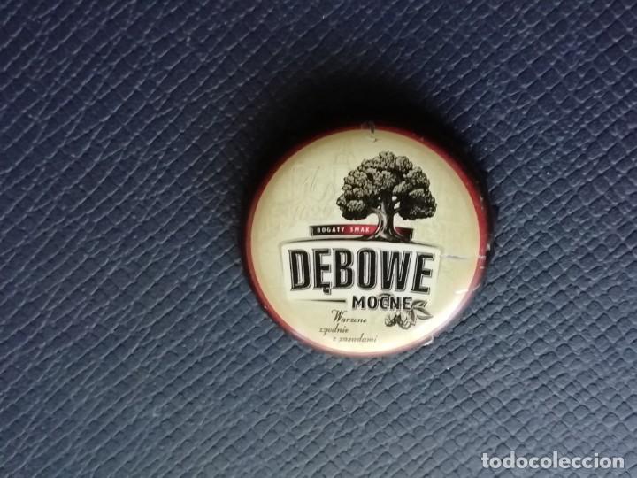 Coleccionismo de cervezas: Chapa tap&oacute;n corona de la cerveza polaca DEBOWE MOCNE