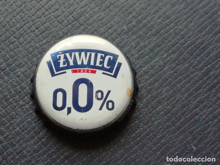 Coleccionismo de cervezas: Chapa tap&oacute;n corona de la cerveza de Polonia ZYWIEC 0,0%