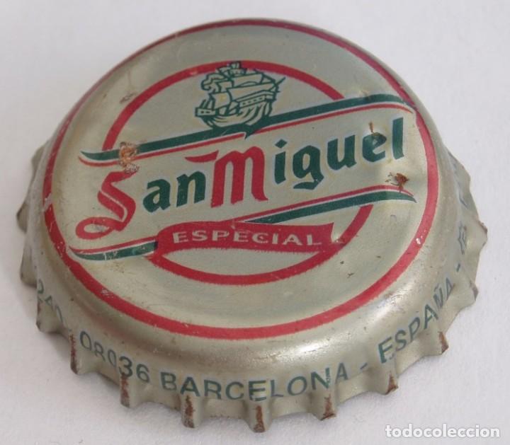 Coleccionismo de cervezas: CHAPA CERVEZA SAN MIGUEL, FACTORIA E