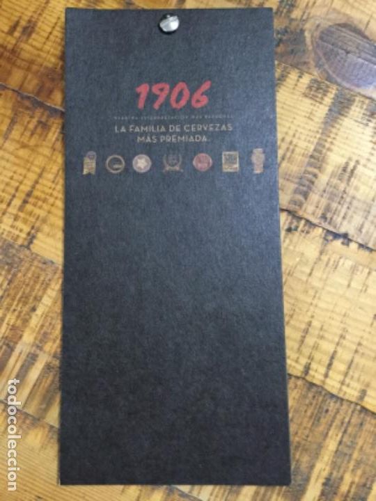 Coleccionismo de cervezas: ESTRELLA DE GALICIA 1906 RESERVA -CARTA DE CATAS -1906 RED VINTAGE -1906 RESERVA -1906 BLACK COUPAGE