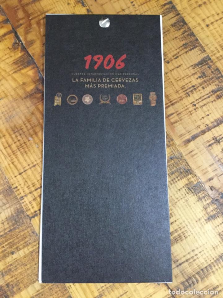 Coleccionismo de cervezas: ESTRELLA DE GALICIA 1906 RESERVA -CARTA DE CATAS -1906 RED VINTAGE -1906 RESERVA -1906 BLACK COUPAGE