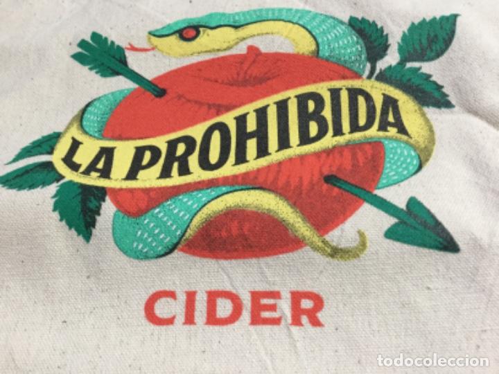 Coleccionismo de cervezas: LA PROHIBIDA CIDER - BOLSA DE LIENZO - GRUPO MAHOU SAN MIGUEL - PUBLICIDAD LANZAMIENTO