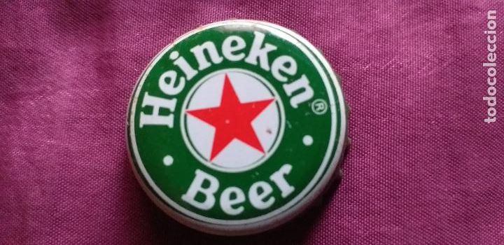 Coleccionismo de cervezas: CERVEZA-PENN-III-CHAPA-TAPON-CORONA-HEINEKEN