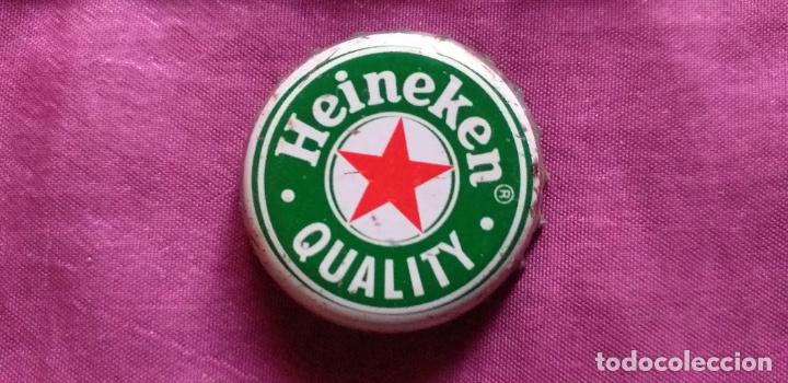 Coleccionismo de cervezas: CERVEZA-PENN-III-CHAPA-TAPON-CORONA-HEINEKEN.