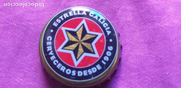 Coleccionismo de cervezas: CERVEZA-PENN-I-CHAPA-TAPON-CORONA-ESTRELLA GALICIA.