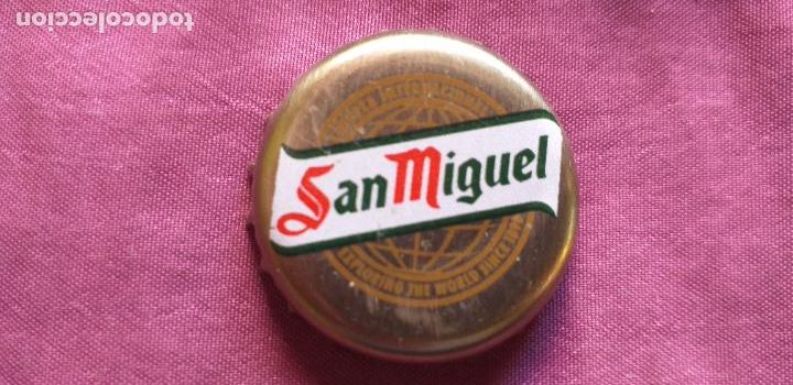 Coleccionismo de cervezas: CERVEZA-PENN-I-CHAPA-TAPON-CORONA-SAN MIGUEL.