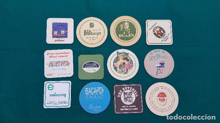 Coleccionismo de cervezas: LOTE 12 POSAVASOS BACARDI - BITBURGER - SAN MIGUEL...