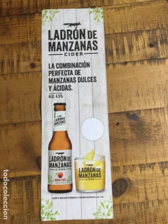 Coleccionismo de cervezas: LADR&Oacute;N DE MANZANA - FOLLETO DE PAPEL PUBLICIDAD - SIDRA HEINEKEN