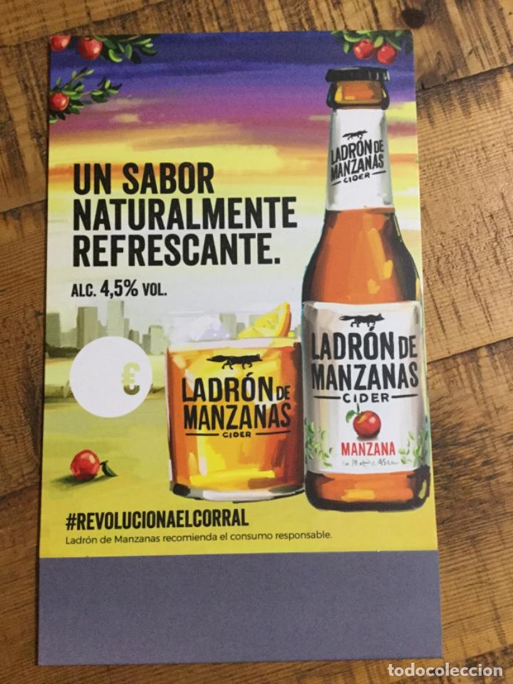 Coleccionismo de cervezas: LADR&Oacute;N DE MANZANA - DIPTICO CART&Oacute;N - PUBLICIDAD SIDRA HEINEKEN