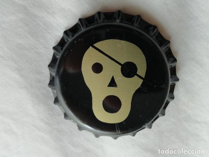 Coleccionismo de cervezas: Chapa tap&oacute;n corona NUEVO de la cerveza artesana espa&ntilde;ola LA PIRATA