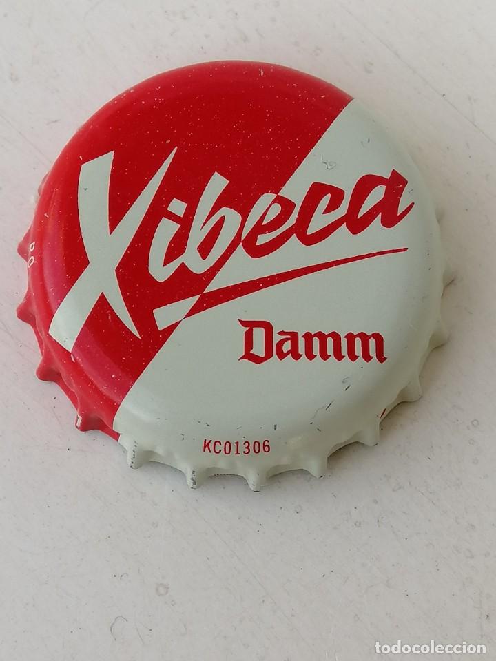 Coleccionismo de cervezas: KRONKORKEN BIRRA TAP&Oacute;N CORONA BOTTLE CAP CHAPA BEER CERVEZA XIBECA DAMM---LOTE N. 1372---CARMANJO