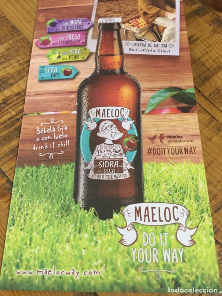 Coleccionismo de cervezas: MAELOC - CARTA DE SIDRAS - SIDRA GALLEGA - ESTRELLA DE GALICIA