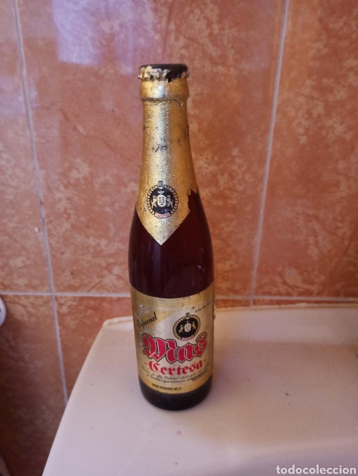 Coleccionismo de cervezas: Antigua &uacute;nica TC. cerveza mas serteza a&ntilde;os 80