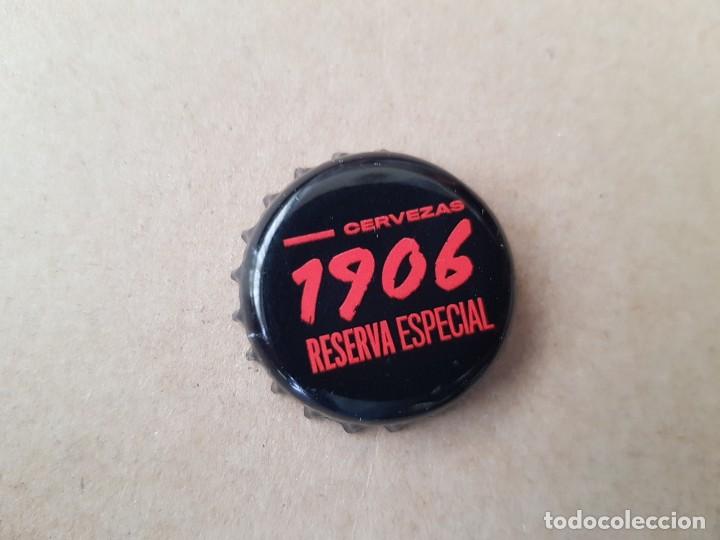 Coleccionismo de cervezas: Chapa corona cerveza 1906 Reserva especial (Estrella Galicia)