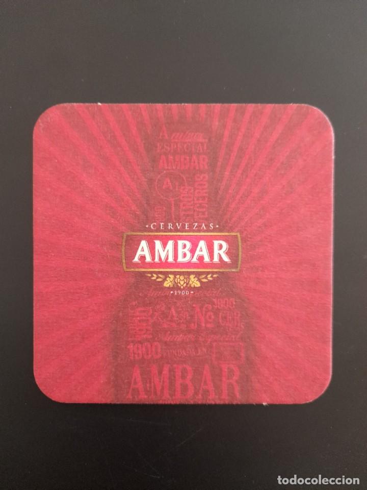 Coleccionismo de cervezas: POSAVASOS CERVEZA ESPA&Ntilde;A &Aacute;MBAR LA ZARAGOZANA