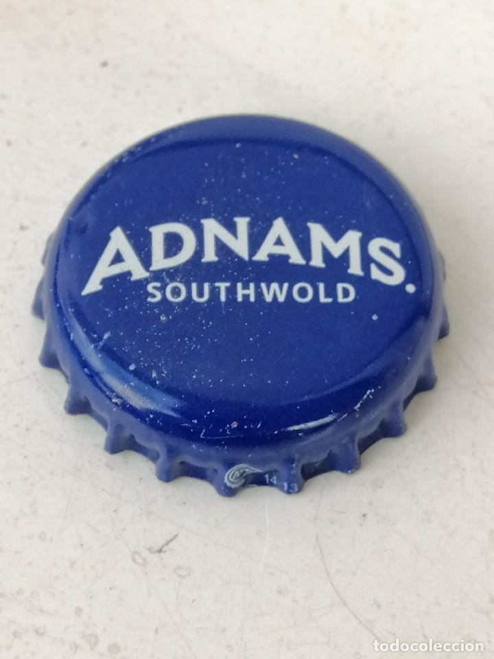 Coleccionismo de cervezas: CHAPA BOTTLE CAP TAPPI CERVEZA ADNAMS.REINO UNIDO.(22)FAB. CHAPA:ASTIR----LOTE N. 2879---CARMANJO