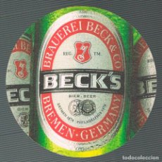 Coleccionismo de cervezas: POSAVASOS DE CERVEZA BECK'S