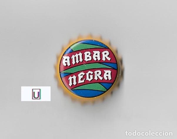 Coleccionismo de cervezas: TAPON CORONA CHAPA BEER BOTTLE CAP CROWN-CAP KRONKORKEN TAPPI CERVEZA AMBAR NEGRA