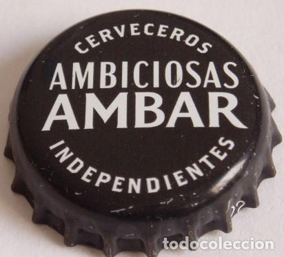 Coleccionismo de cervezas: CHAPA CERVEZA AMBAR AMBICIOSAS, FACTORIA U