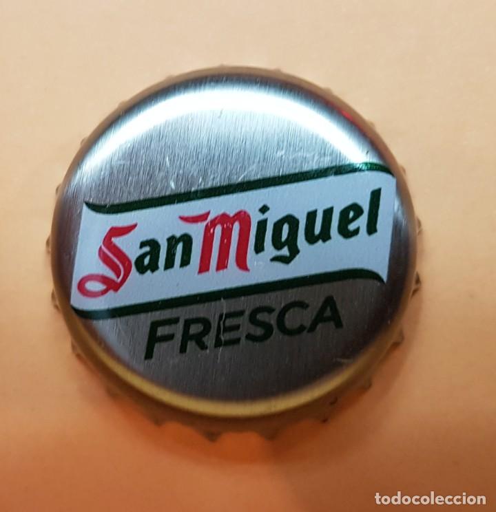 Coleccionismo de cervezas: TAPON CORONA CHAPA KRONKORKEN BOTTLE CAP TAPPI - CERVEZA - SAN MIGUEL FRESCA
