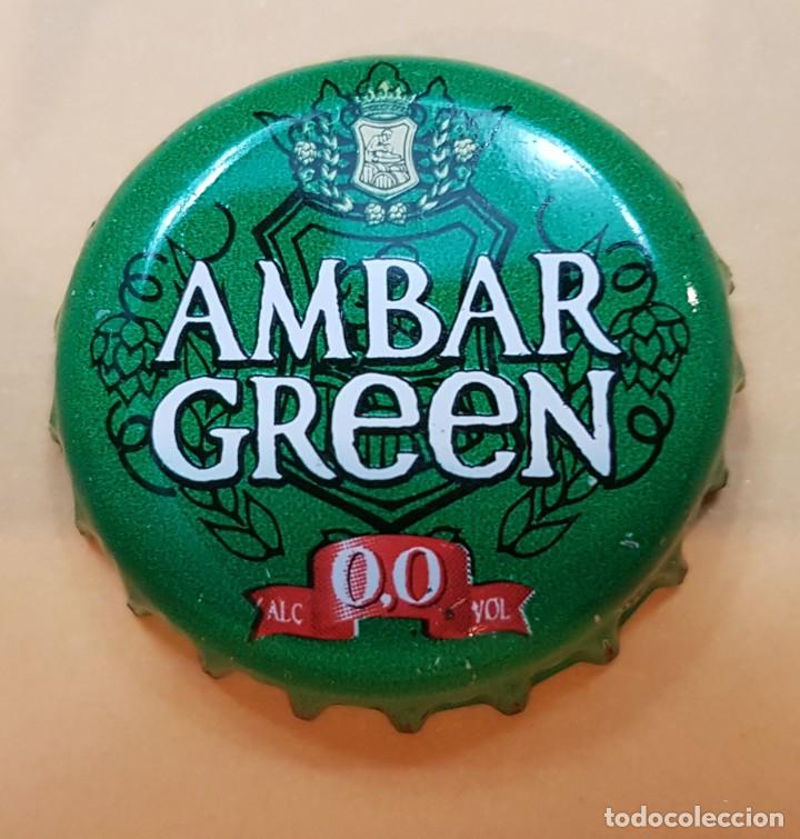 Coleccionismo de cervezas: TAPON CORONA CHAPA KRONKORKEN BOTTLE CAP TAPPI - CERVEZA - AMBAR GREEN