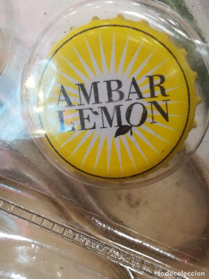 Coleccionismo de cervezas: Chapa AMBAR LEMON