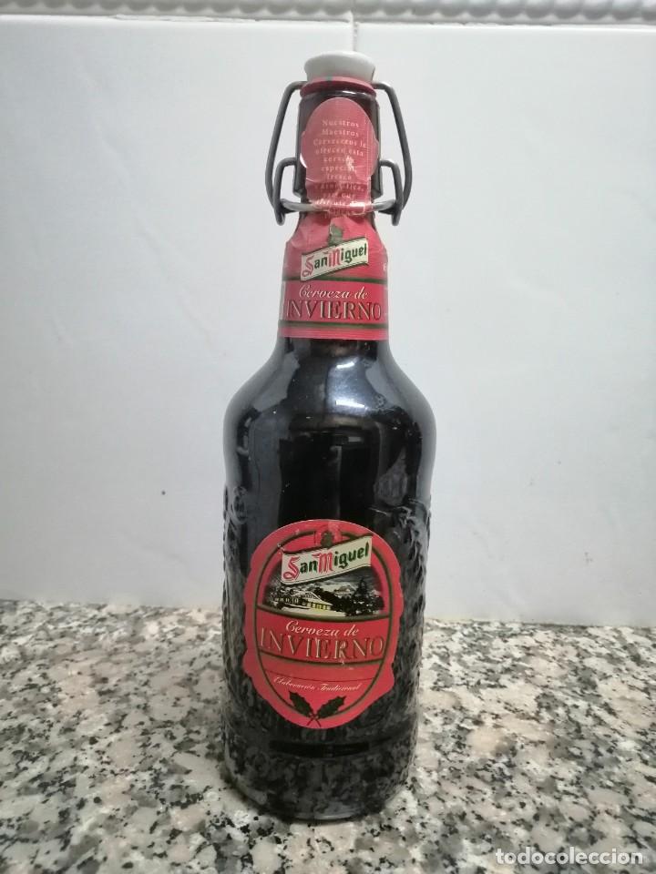 Coleccionismo de cervezas: BOTELLA CERVEZA SAN MIGUEL INVIERNO SERIE LIMITADA A&Ntilde;O 1998
