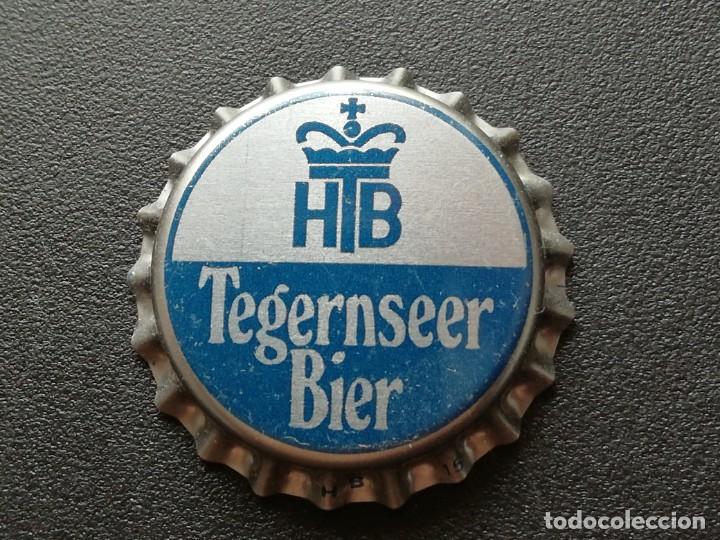Colecionismo de cervejas: Chapa tap&oacute;n corona NUEVO de la cerveza alemana TEGERNSEER BIER
