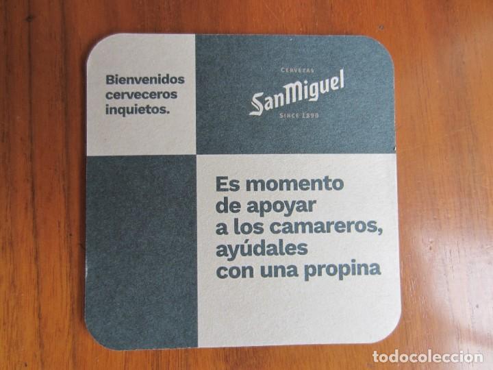 Coleccionismo de cervezas: POSAVASOS CERVEZA SAN MIGUEL.NUEVO