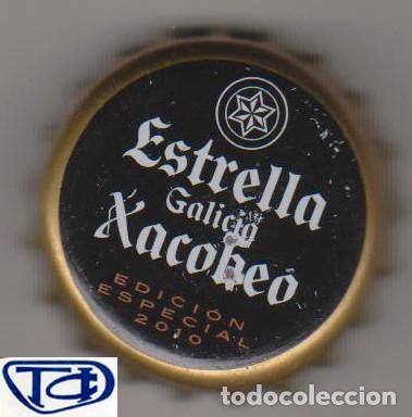 Coleccionismo de cervezas: chapa cerveza ESTRELLA GALICIA XACOBEO 2010 tap&oacute;n corona kronkorken bottle caps beer birra bier