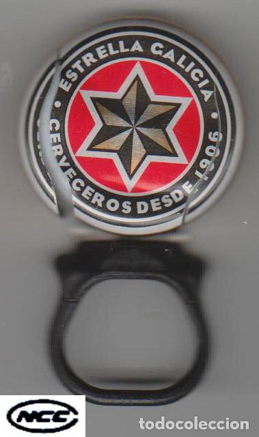 Coleccionismo de cervezas: chapa anilla cerveza ESTRELLA GALICIA NCC tap&oacute;n corona bottle caps beer kronkorken