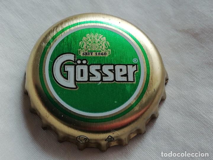 Collectionnisme de bi&egrave;res: Chapa tap&oacute;n corona de la cerveza austr&iacute;aca G&Ouml;SSER
