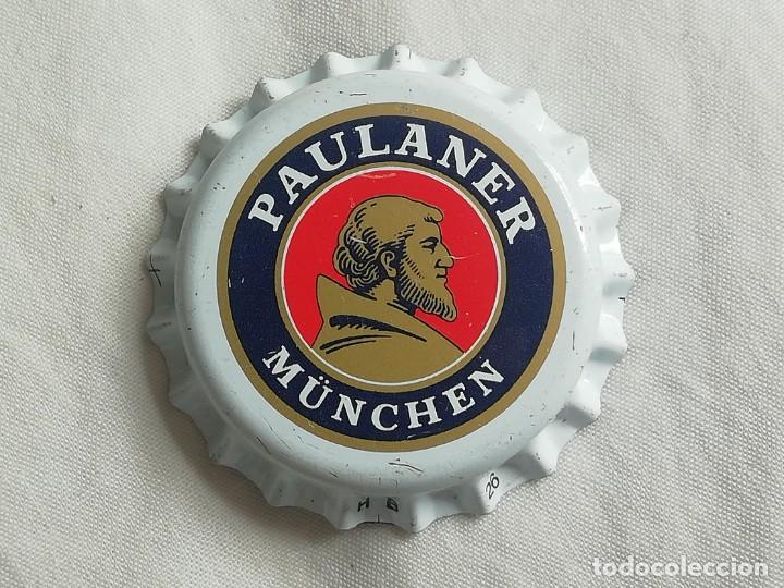 Colecionismo de cervejas: Chapa tap&oacute;n corona NUEVO de la cerveza alemana PAULANER M&Uuml;NCHEN